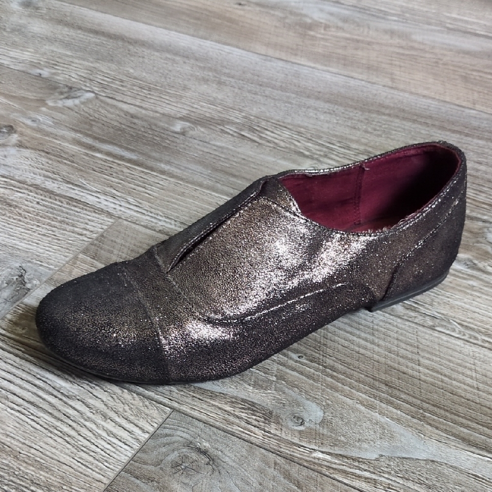 Aldo Metallic Slip-On Loafers Size 7